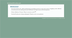 Desktop Screenshot of notjustwords.net