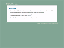 Tablet Screenshot of notjustwords.net